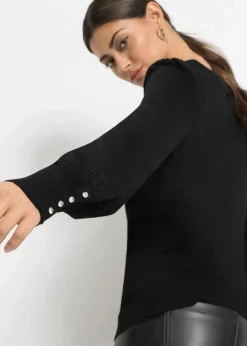 Feinstrickpullover aus Viskose-Mix