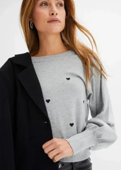 Feinstrickpullover aus Viskose-Mix