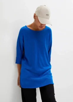 Feinstrickpullover mit 3/4 Arm