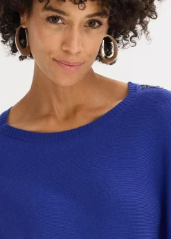 Feinstrickpullover mit Pailletten