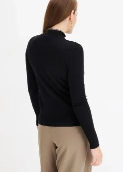 Feinstrickpullover mit Schleifendetail