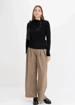 Feinstrickpullover mit Schleifendetail