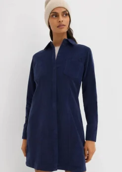 Figurbetontes Cordkleid