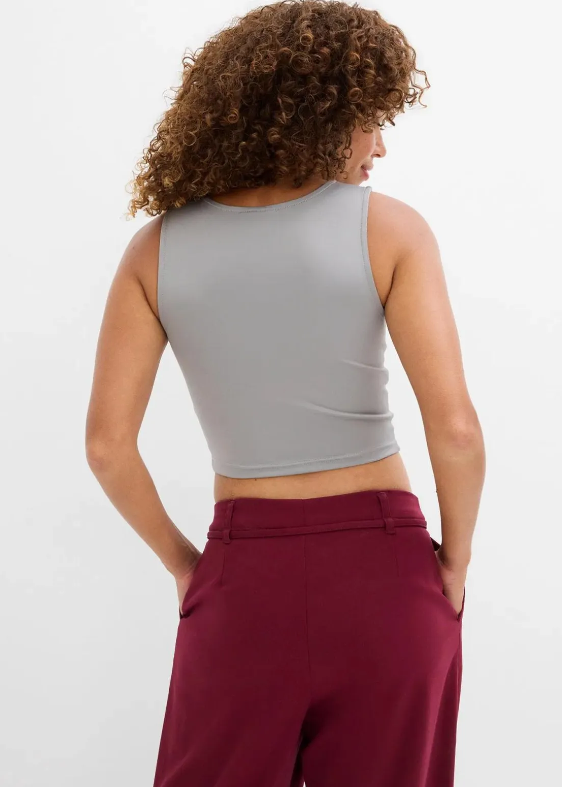 Figurbetontes Cropped Top, Doppelpack (2-tlg. Set)