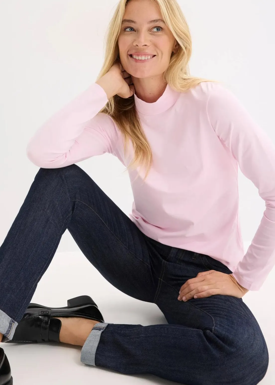 Figurbetontes Langarmshirt