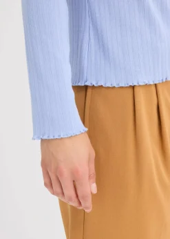 Figurbetontes Rippshirt