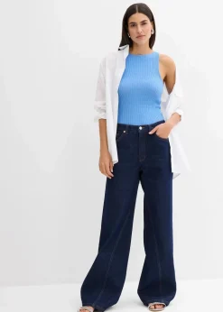 Figurbetontes Stricktop aus Viskose-Mix