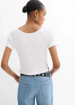 Figurbetontes T-Shirt aus reiner Bio-Baumwolle