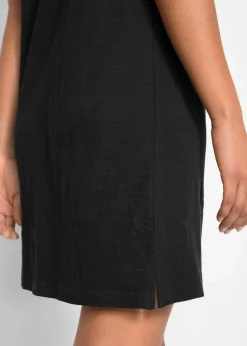 Flammgarn-Jerseykleid aus reiner Baumwolle