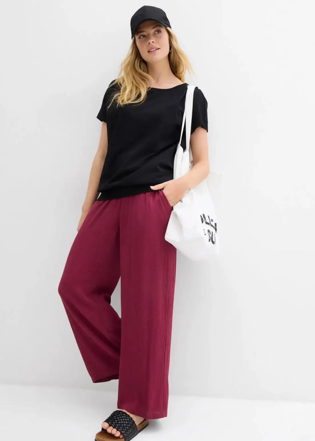 Flammgarn-Shirt aus Bio-Baumwolle mit Smockbund