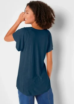 Flammgarn-Shirt mit Flügelärmeln