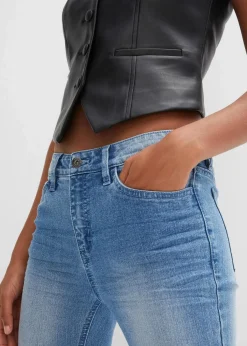 Flared Jeans Mid Waist, Stretch