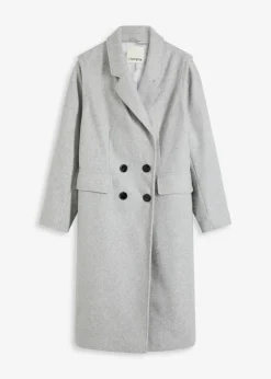 Flauschmantel mit abnehmbaren Ärmeln