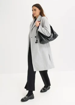 Flauschmantel mit abnehmbaren Ärmeln