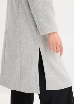 Flauschmantel mit abnehmbaren Ärmeln