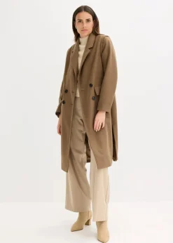 Flauschmantel mit abnehmbaren Ärmeln