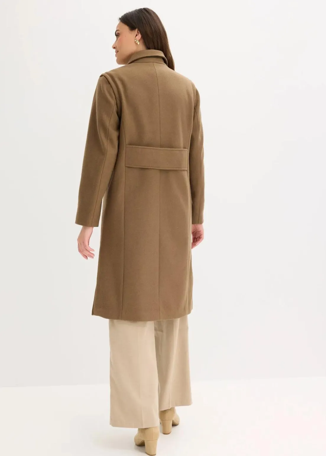 Flauschmantel mit abnehmbaren Ärmeln