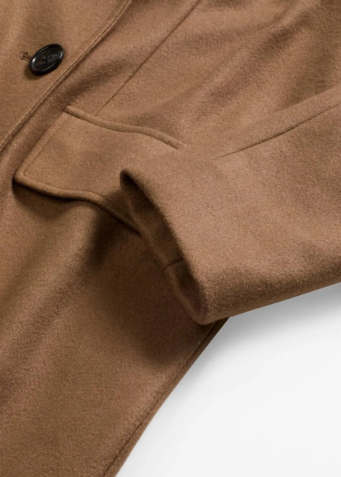 Flauschmantel mit abnehmbaren Ärmeln