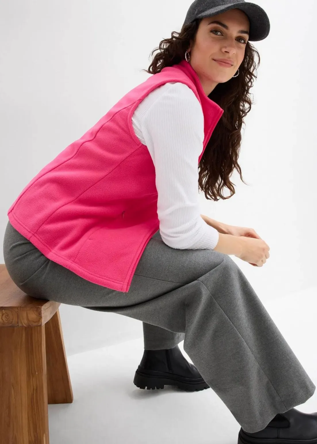 Fleece-Weste mit Taschen