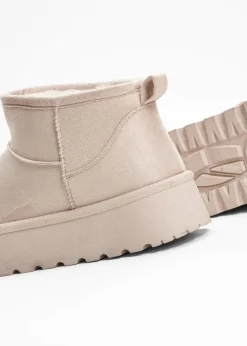 Gefütterte Plateau-Boots