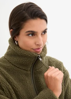 Gefütterte Teddy-Fleece Jacke