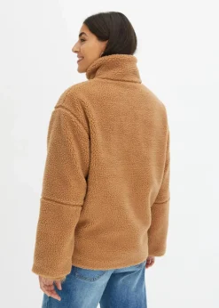 Gefütterte Teddy-Fleece Jacke