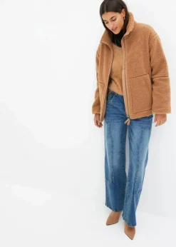 Gefütterte Teddy-Fleece Jacke