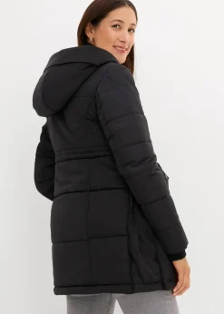 Gefütterte Umstandsjacke mit Baby-Einsatz