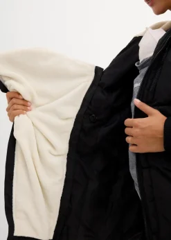 Gefütterte Umstandsjacke mit Baby-Einsatz