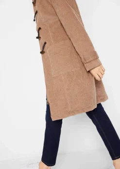 Gefütterter Cord-Dufflecoat