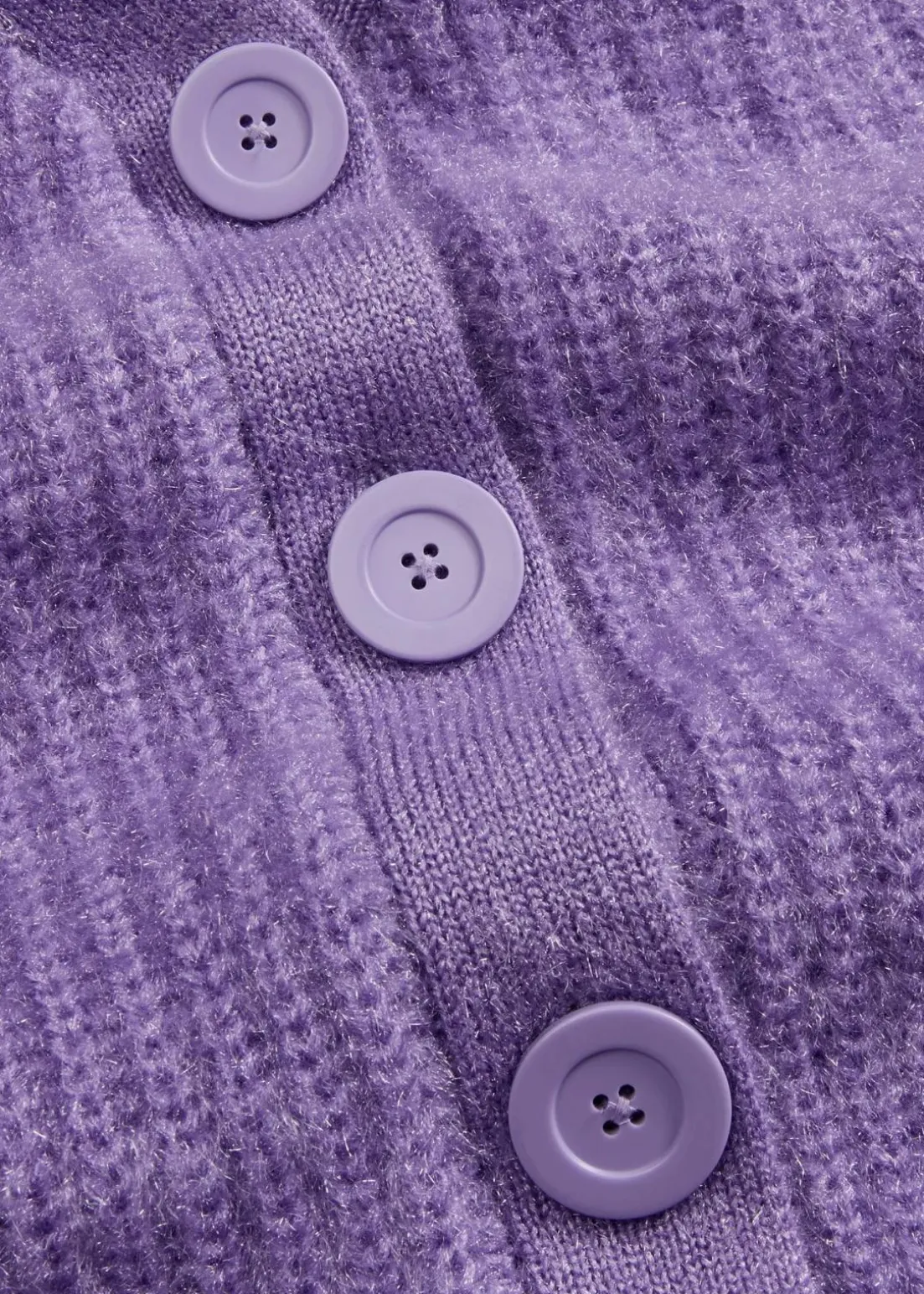 Gerippte Grobstrickjacke