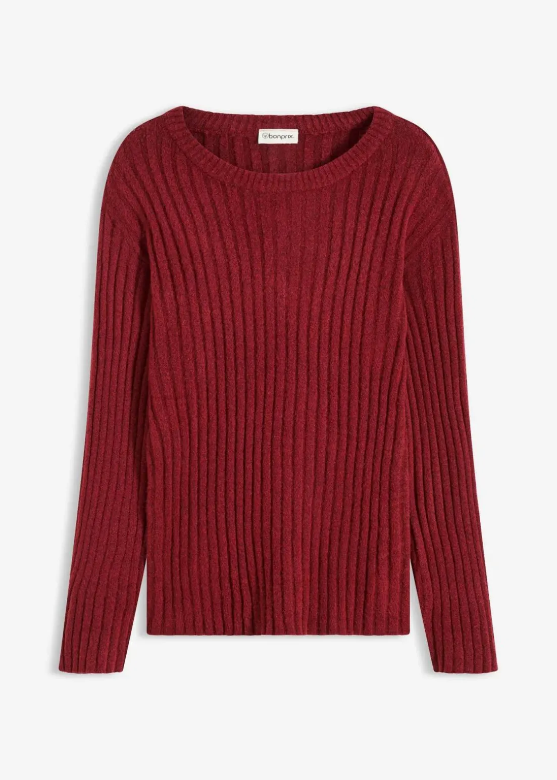 Gerippter Oversize-Pullover