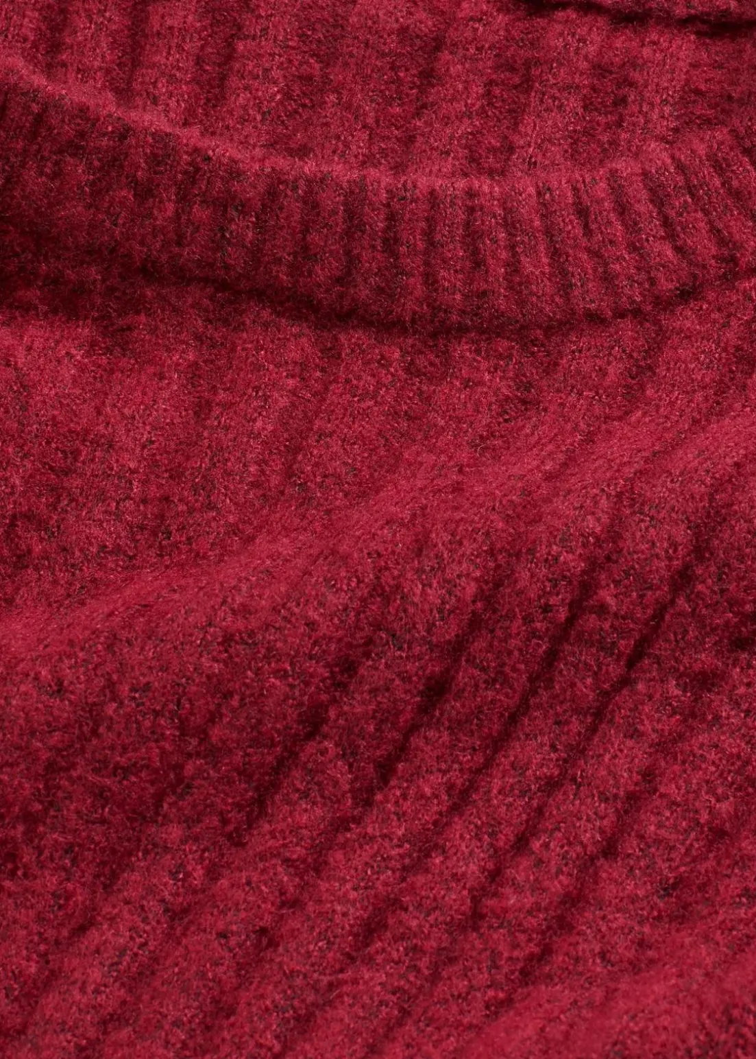 Gerippter Oversize-Pullover