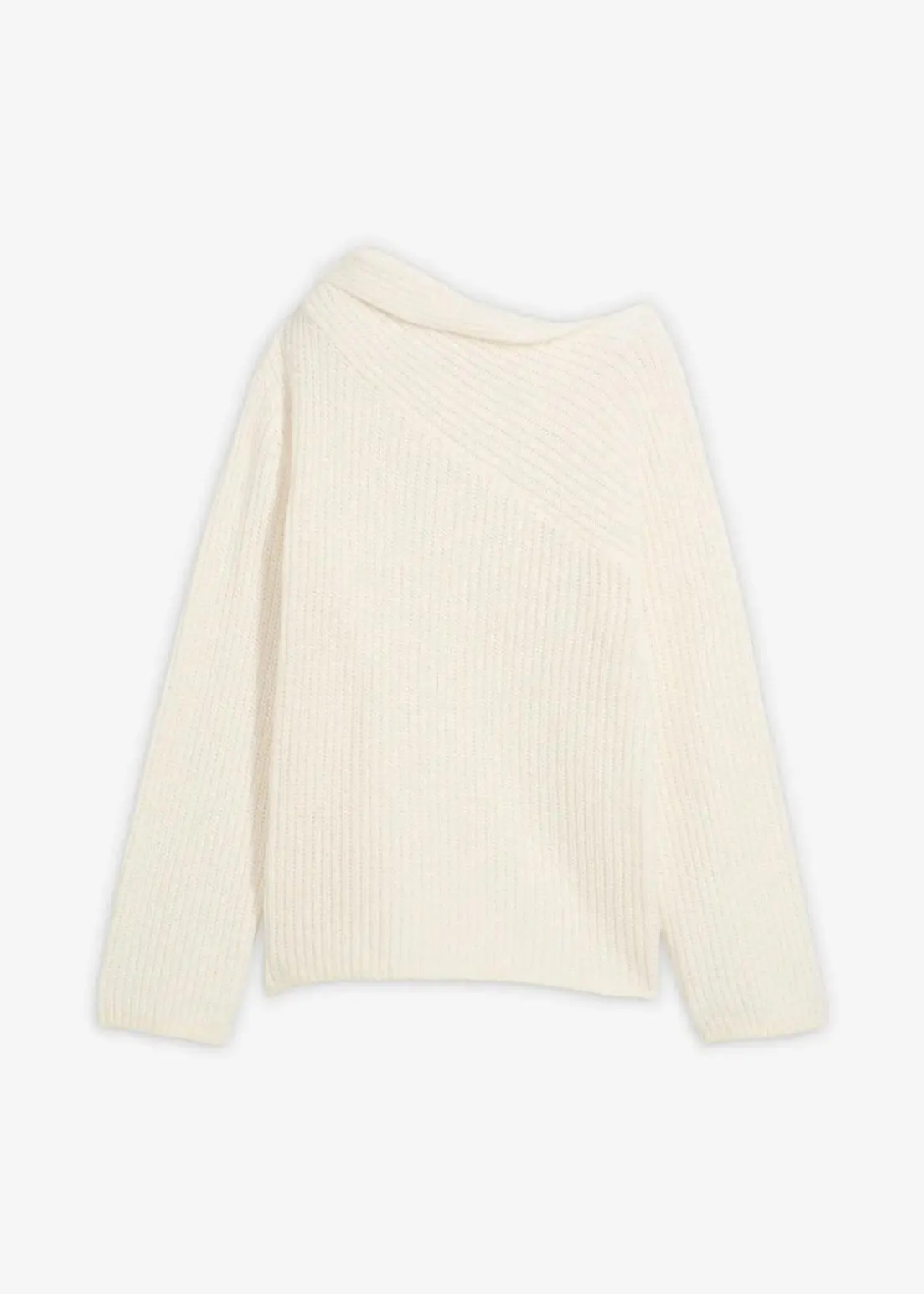 Gerippter Oversize-Pullover
