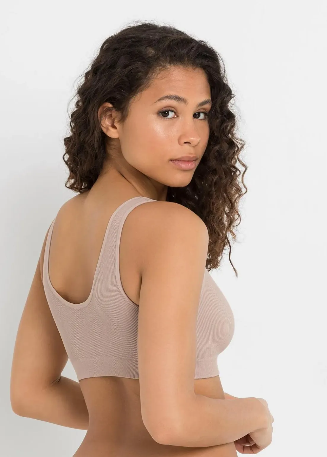 Geripptes Feel Comfort Seamless Bustier (2er Pack)