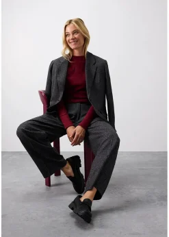 Geripptes Langarmshirt