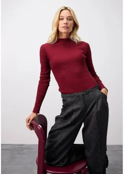 Geripptes Langarmshirt