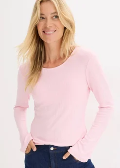 Geripptes Langarmshirt