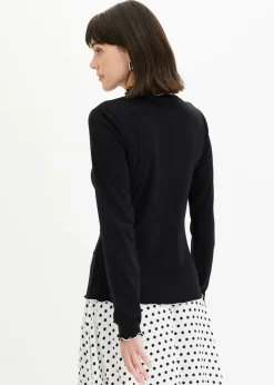 Geripptes Langarmshirt