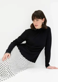 Geripptes Langarmshirt