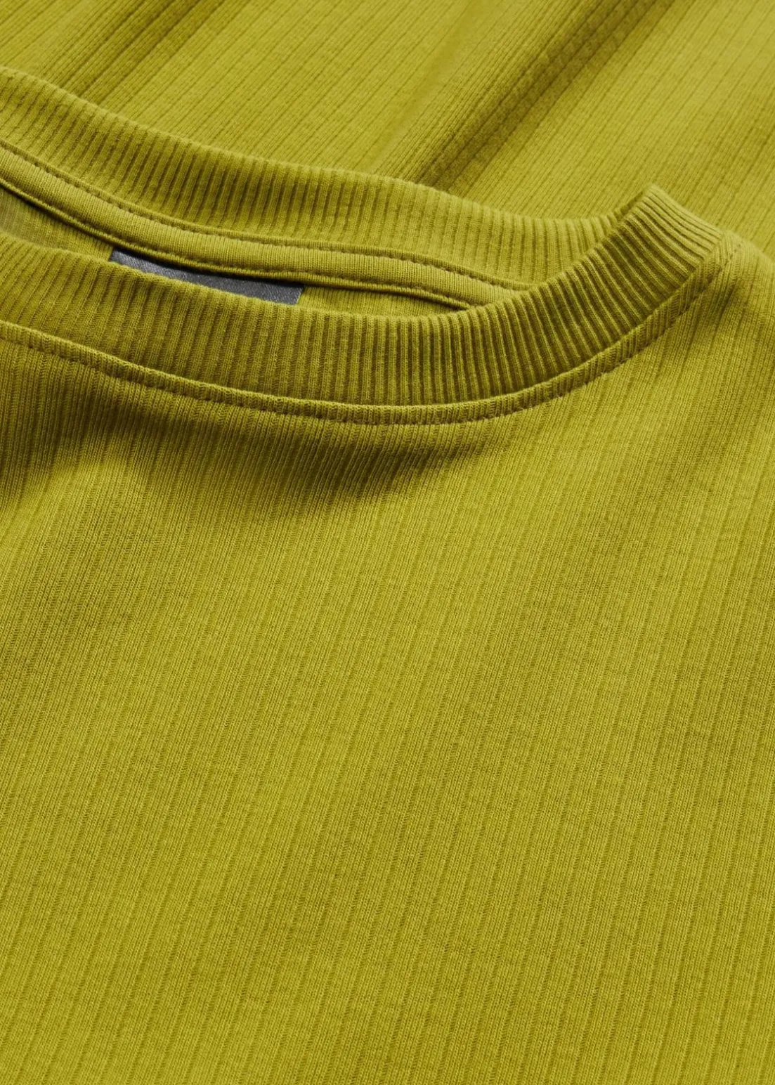 Geripptes Langarmshirt aus reiner Baumwolle