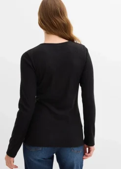 Geripptes Thermoshirt