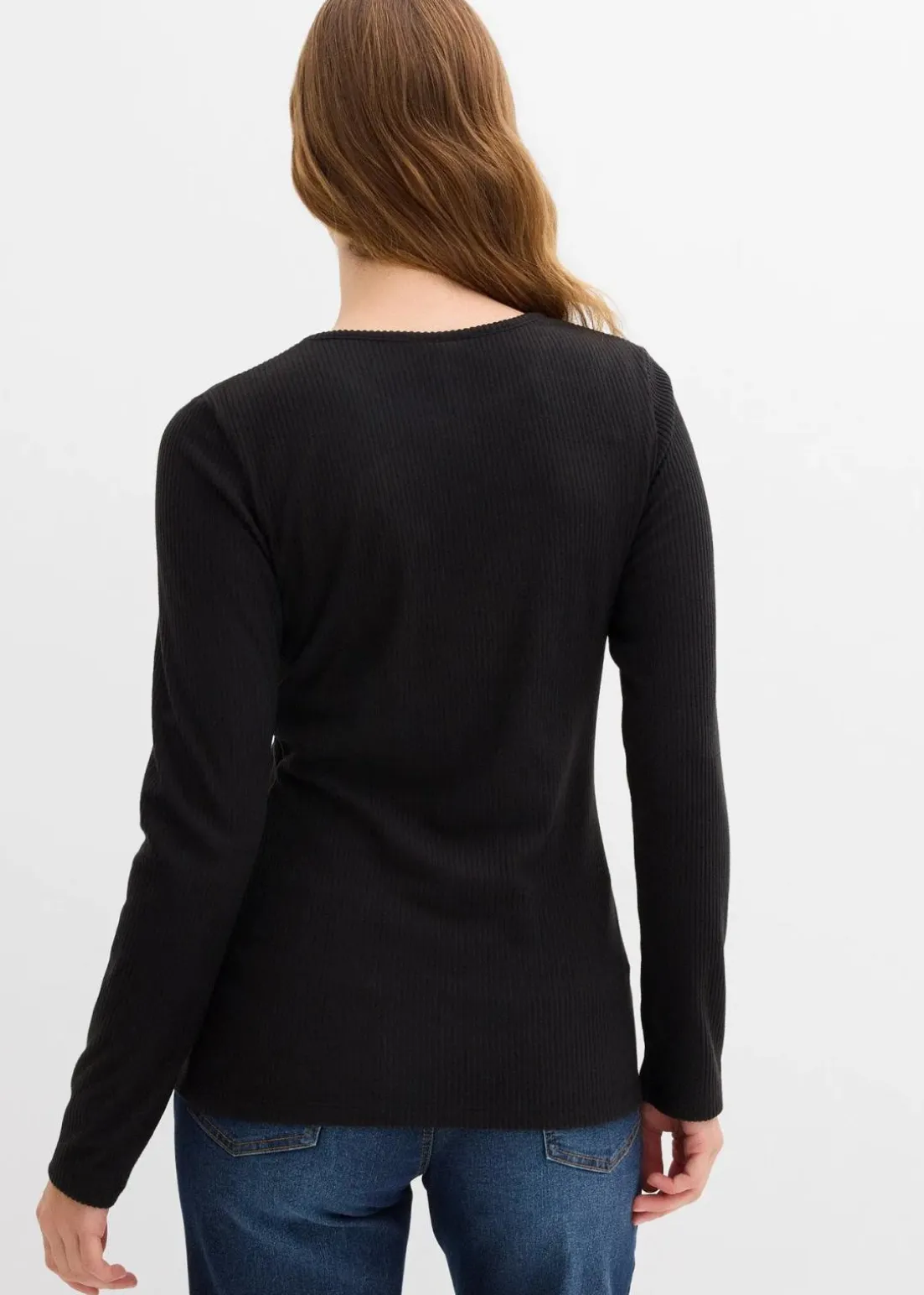 Geripptes Thermoshirt