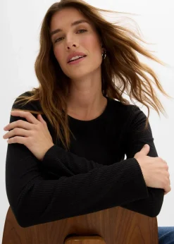 Geripptes Thermoshirt