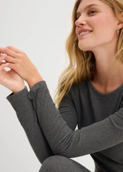 Geripptes Thermoshirt