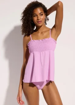 Gesmokter Bandeau-Tankini (2-tlg.Set)