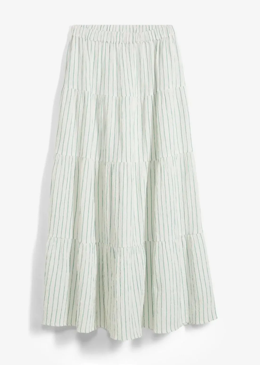 Gestreifter Maxirock aus reiner Baumwolle