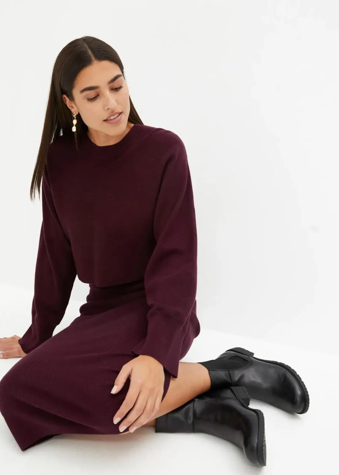 Gestricktes Kleiderset (2-tlg. Set)