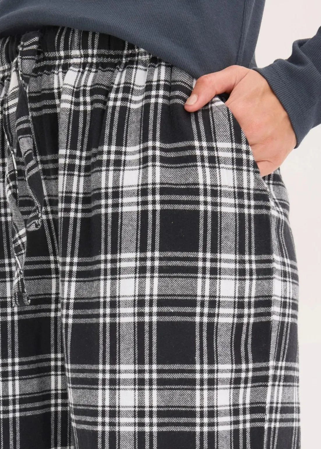 Gewebte Pyjamahose aus Flanell