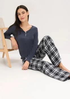 Gewebte Pyjamahose aus Flanell